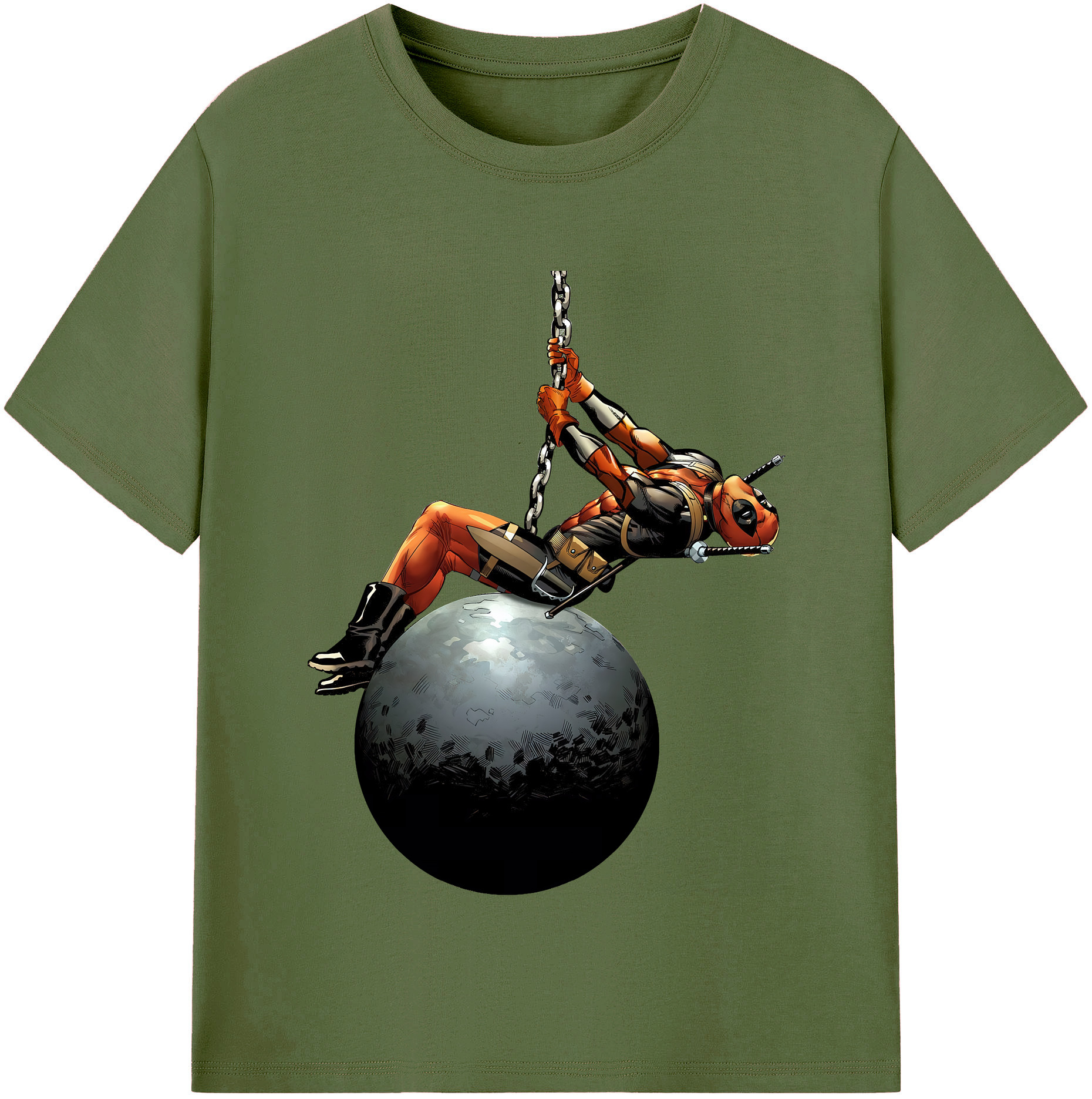 （画像用） Deadpool デッドプール 綿100％半袖Tシャツ（フロントプリント）